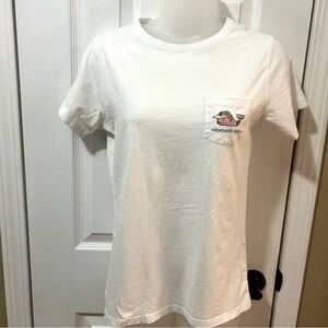 Vineyard Vines Womens Xsmall Short Sleeve Tee Golfer Whale Cotton